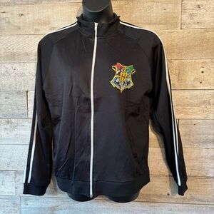 🛍️3/$30 Harry‎ Potter Hogwarts women’s black zip up jacket in size large